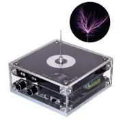 10cm Electronic Musical Tesla Coil Artificial Lightning Magnetic Storm Coil Experimental Toy 48-54V DC US Plug/Audio Cable