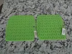 2 Silicone Trivet Mats Hot Pads Pot Holder for Countertop-Lime Green