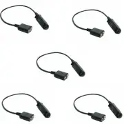 5X ADAPTER CABLE FOR BAOFENG UV-9R PLUS TO 2PIN UV-5R RADIOS HEADSET SPEAKER MIC