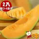 【果之家】台南七股超甜爆汁洋香瓜網紋紅肉哈密瓜2顆(單顆約1KG)