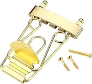 SECFOU 4 String Guitar Guitar Bridges Replacement Guitar Bridges Parts Replacement Guitar Tailpiece Bridge Brass Musical Instruments Guitar Bridge Saddle Bass Bridge