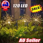 Solar Fireworks Fairy String LED Lights Starburst Garden Stake Xmas Decor LaPJ