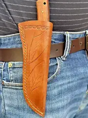 Hand Craft Fixed Blade knife Leather Sheath Belt carry Outdoor knife Holster
