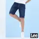 Lee 男款 涼感 902 Camp印花牛仔短褲 深藍洗水