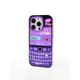 鐳射紫iphone蘋果15promax手機殼高級感小眾設計熒光適用蘋果14promax防摔殼個性12新款情侶原創14pr