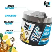 BPI Sports KETO TEA ICED TEA 25 servings Detox Support Burn Fat for Energy 10/24