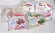 MICKEY'S BIRTHDAYLAND PULLBACK CARS 1988 Set Of 5