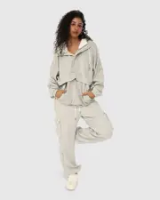 [Belle & Bloom] Best Of Me Panelled Hoodie - Grey Marle