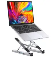 mbeat Stage P5 Portable Laptop Stand With USB-C Docking Station MB-STD-P5GRY New