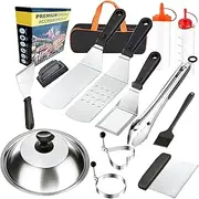 BBQ Utensils,Barbecue Grill Tool Kit - 14X/Set Portable Heavy-Duty Stainless Steel Cooking Tools for Shrimp Vegetable Patio Skewering Camping Cooking Meat Garden