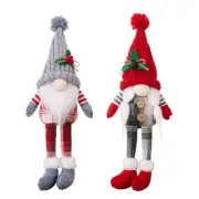 Holiday Gnome Christmas Decor Swedish Tomtes Ornaments Dangle Leg Faceless Dolls