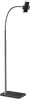 Tablet Floor Stand Gooseneck Tablet Holder Height Adjustable 360° Rotating Tablet Stand Suitable for Most Mobile Phones and Tablets 175cm