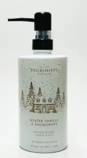 1 Pecksniff's WINTER VANILLA SNOWDROPS Moisturizing Liquid Hand Soap Wash 16.9oz