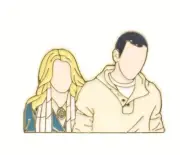 Twilight enamel pin - Rosalie & Emmett Cullen - Au Stock - free AU post