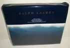 Ralph Lauren Queen Flat Sheet White Blue St Jean Leanna Cotton New