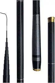 Fishing Pole Ultralight Travel Portable Fishing Rod Carbon Fiber Telescopic Fishing Rod Stream Hand Pole Carp Feeder Fishing Pole 3.6-7.2m Telescopic Fishing Pole (Length : 4.5 m)