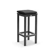 Santorini Outdoor Square Bar Table with 4 Avoca Bar Stools - Outdoor Aluminium Dining Settings