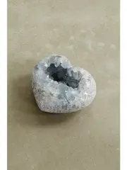 [JIA JIA] JIA JIA - Small Celestine Geode Heart - Blue - One size One size Blue