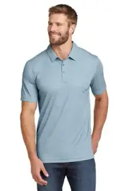 Travis Mathew Mens Oceanside Heather Short Sleeve Polo - Small