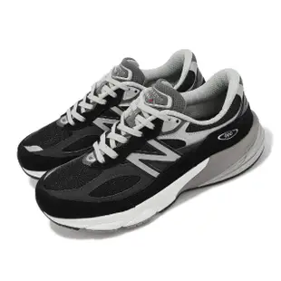 【NEW BALANCE】休閒鞋 990 V6 2E 寬楦 男鞋 黑 銀 美製 復古 麂皮 NB 紐巴倫(M990BK6-2E)