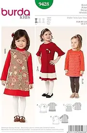 Burda Sewing Pattern 9428 Girls Childs Tops Dress Size 2-7 Euro 92-122