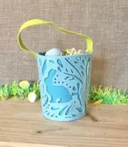 Felt Easter Basket Large Bunny Eggs Hunt Childrens Plastic Eggs Fun