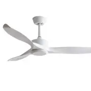 Classic 3 ABS Blades 52" DC Ceiling Fan White 6 Speed Remote