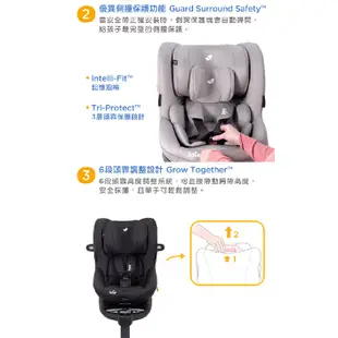 Joie奇哥 i-spin360 0-4歲全方位汽座全罩款 嬰兒汽座 安全汽座 兒童座椅 汽車汽座汽車安全座椅