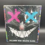 LED Purge Mask Light up Skeleton Gloves Costumes, Light Up Halloween Mask