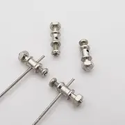 Toy Accessories 10PCS 1.2mm Push Rod End Linkage Stopper Tie Rod End Connetors Adapter Compatible with RC Airplane KT Fix Wing Toy Plane Model