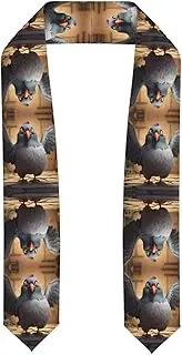 [SKKNT] Cartoon Pigeon 1 Print Graduation Shawl Stole For Academic Commencements Honor Sash Congratulations Gift