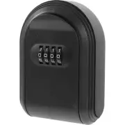 Key Box Password Lock Door Wall Mounted Safe (Black) 1pc outside Keychains