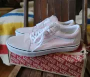 VANS PINK SNEAKERS MEN'S Size 12 Old Skool Blushing/True White Original Box
