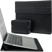 HYZUO 15-16 Inch Laptop Sleeve Case with Stand Feature for MacBook Pro 16 M4/M3/M2/M1 Pro/Max 2025-2019, XPS 15, MacBook Pro 15 2015-2012, Samsung Galaxy Book Flex/Pro 15, Black