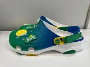 Crocs x Sprite All Terrain Clogs Comfort Sandals Green Blue Men's Size 13