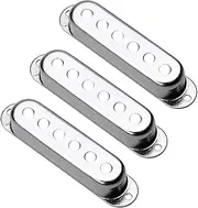 VICASKY Solid Metal Guitar Pickup Protector 3pc Set 48/50/52mm Hole Size Easy to Clean Carry Guitar Pickup Covers
