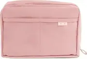 Cute Aesthetic Pencil Case - Large Capacity Canvas Pen Pouch Bag (Pink, One