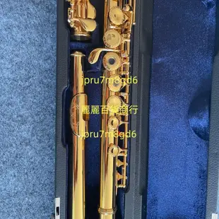 德國鍍24K金長笛17開孔鍍金專業長笛樂器S6演奏考級樂器麗麗！！