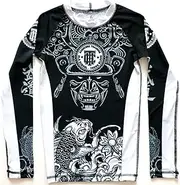 [Hardcore Training] Kids Rash Guard Compression Shirt Kids Unisex Long Sleeve Martial Arts BJJ Fitness Boxing No Gi Children's Sportswear