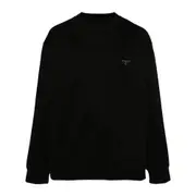 [Prada] Prada Logo-plaque Sweatshirt M BLACK