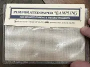 Astor Place Perforated Paper Sampling 14 count - 5 colors - each 4" x 6"