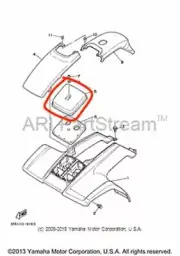 NEW OEM YAMAHA BREEZE AIR CLEANER BOX COVER