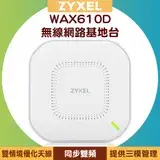 在飛比找遠傳friDay購物優惠-ZYXEL 合勤 WAX610D WiFi 6 同步雙頻專業