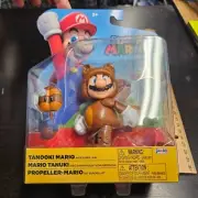 World of Nintendo Super Mario Series TANOOKI MARIO 4 Inch Racoon Figure - NEW!