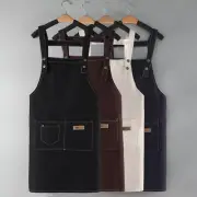 Canvas Apron Unisex Cooking Kitchen Aprons Chef Apron Adjustable Shoulder Strap