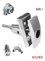 Lot of 3 Vending T Handle + Pop up Tubular Lock replacement +slam nut Size 1 KA