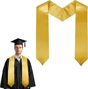 [Mikovivi] Plain Graduation Stole, Graduation Sash 2025 Individually Designed Graduation Scarf for Unisex Adults Honor Stole for Academics Graduation Ceremony, 152 cm