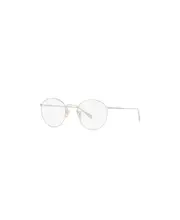 Circular frame flat mirror 47 White