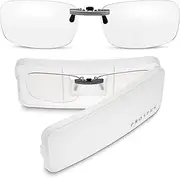 Clip on Blue Light Blocking Glasses I Computer Gaming Clip On Glasses I Digital Eyestrain Fatigue I Dry Eyes Relief Eye Protection Sleep Better I Anti Glare