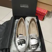 在飛比找蝦皮購物優惠-Chiara ferragni 眨眼鞋 38號